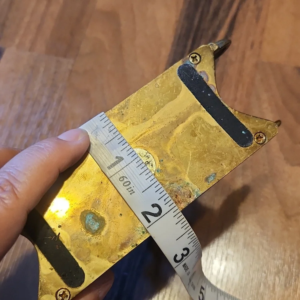 Vintage Brass Art Nouveau Style Napkin Holder